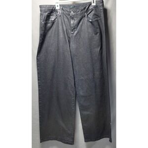 Wild Fable High Rise Baggy Jeans Women's Size 16 Metallic Silver Sparkle